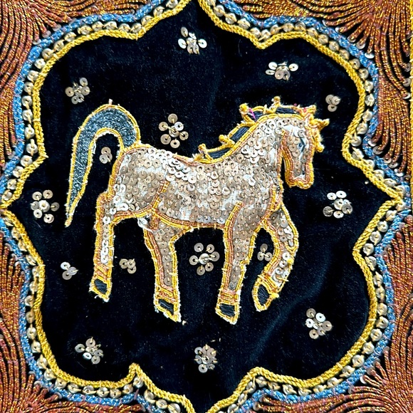 Vintage Burmese Kalaga Tapestry Crossbody Bag - Picture 7 of 13